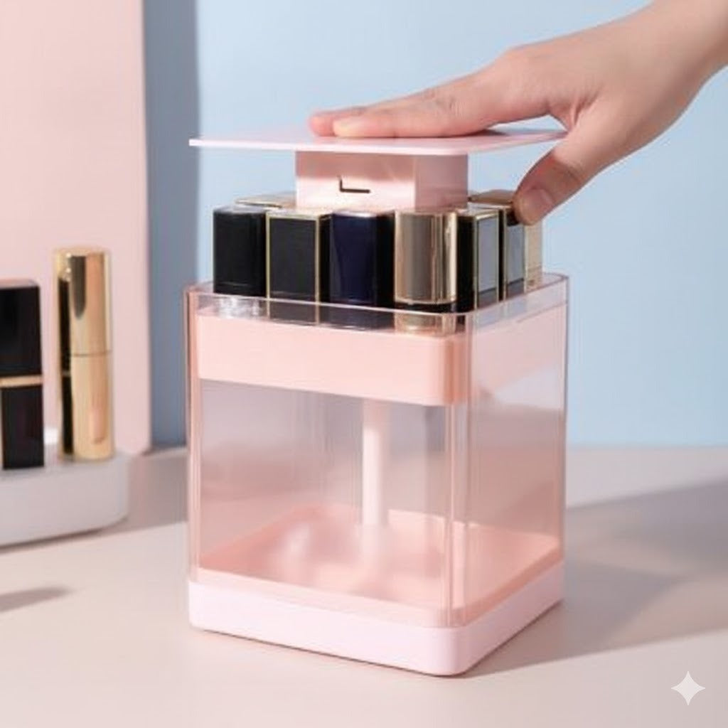 Hydraulic makeup stand